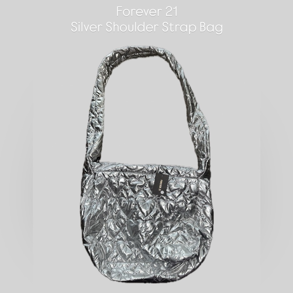 Forever 21 Metallic Silver Shoulder Bag